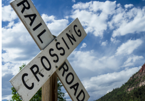 Railroad Crossing Image Button
